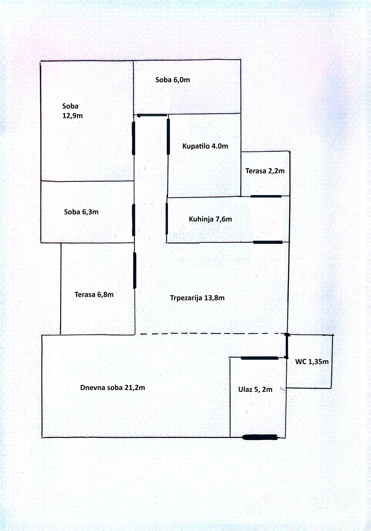 Prodajemo troiposoban stan, Vidikovac, 91m²